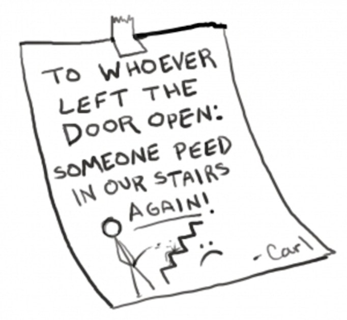 Pire Note Writing A Guide to Passive-Aggressive Note Writing | www.splicetoday.com