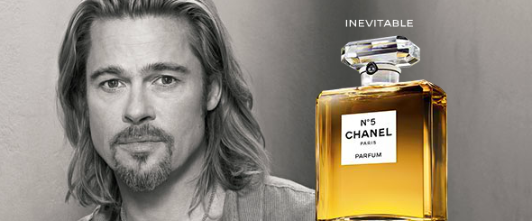 brad pitt chanel 5