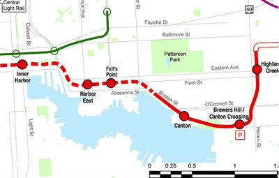 la red line map