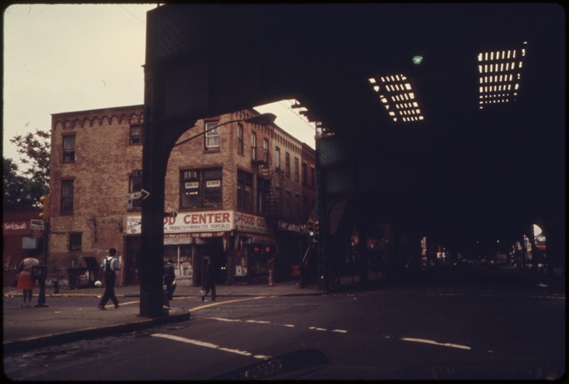 View from under elevated train tracks at bushwick avenue in brooklyn  new york city. the inner city today is an...   nara   555890.jpg?ixlib=rails 2.1