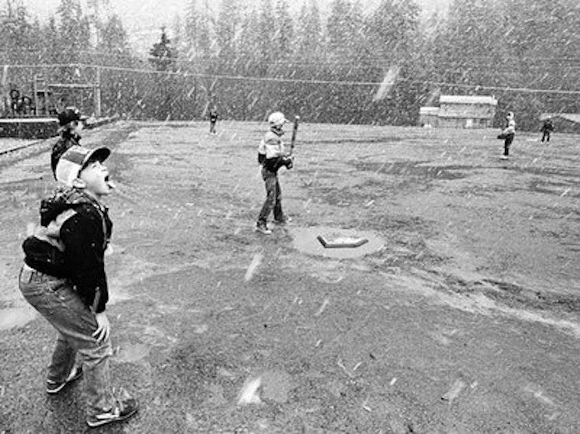 Baseball Season in the Snow